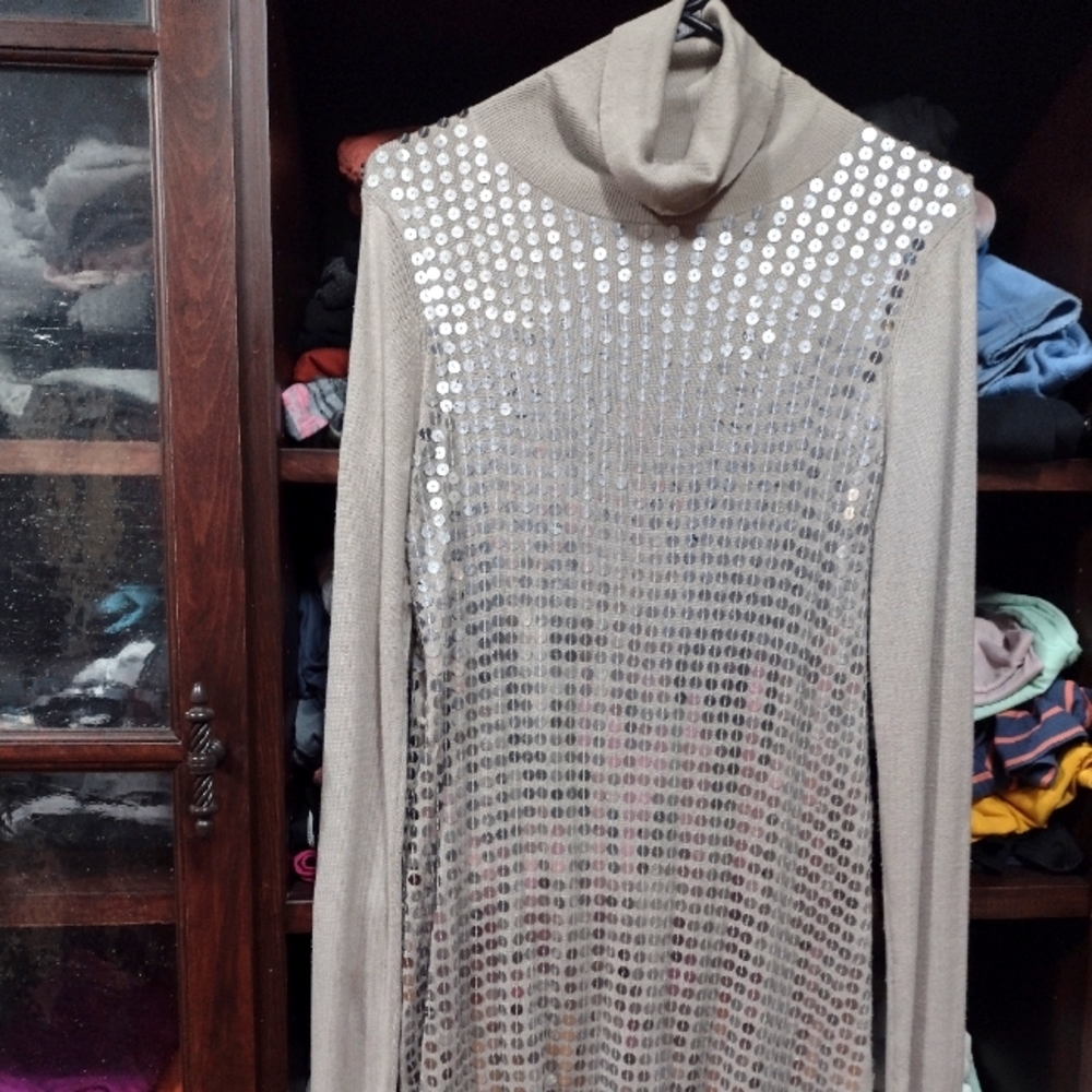 Alice and Olivia sequined sweater dress